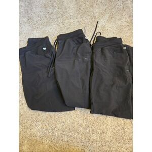 Cherokee Infinity Scrub Jogger Pants Lot of 3 Black Stretch Cargo Nursing Size M